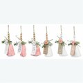 Youngs Tassel with Wood Sign & Blessing Beads Ornaments, 6 Assortment - Wood & MDF 73084